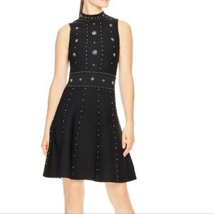 Sandro Dress with silver beads